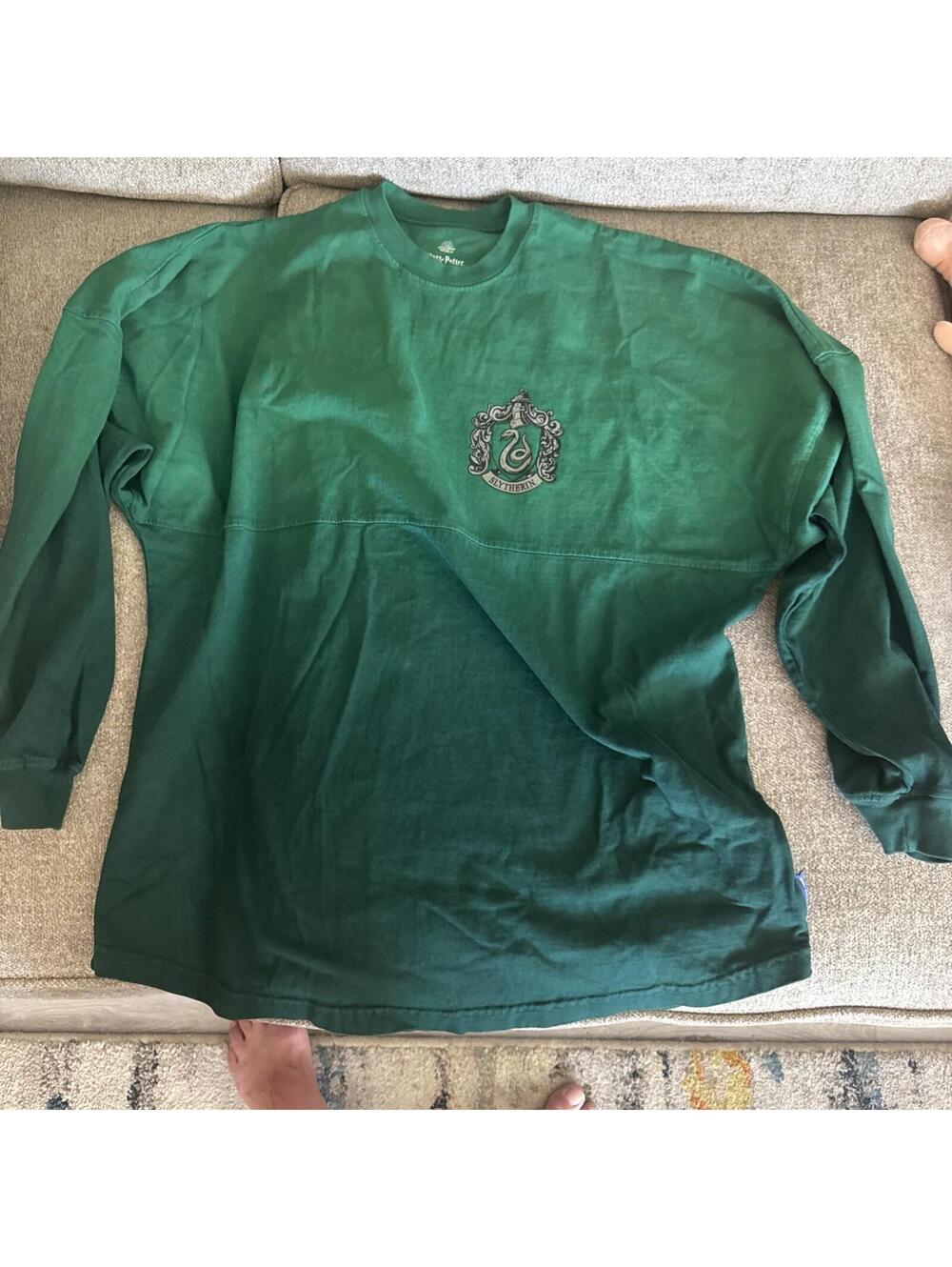 Slytherin Spirit Jersey Shirt Sz M Green WIZARDING WORLD HARRY POTTER